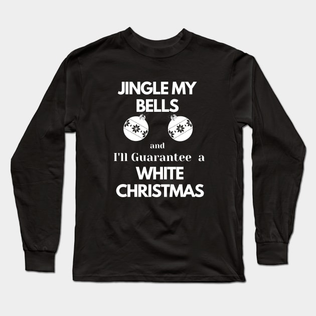 White Christmas Long Sleeve T-Shirt by Plush Tee